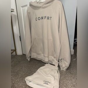 COMFRT Cream Hoodie - COMFRT Women's Pullover Sweatshirt